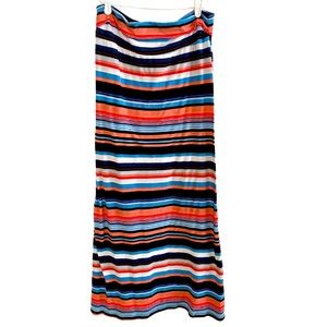 Cute Striped Maxi Skirt